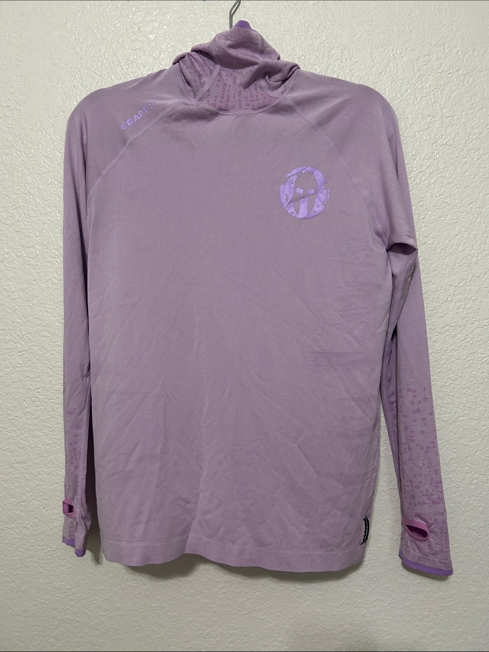 Craft Sportswear x Spartan Lavender Baselayer with Hoodie